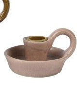 GLAZED CANDLE HOLDER