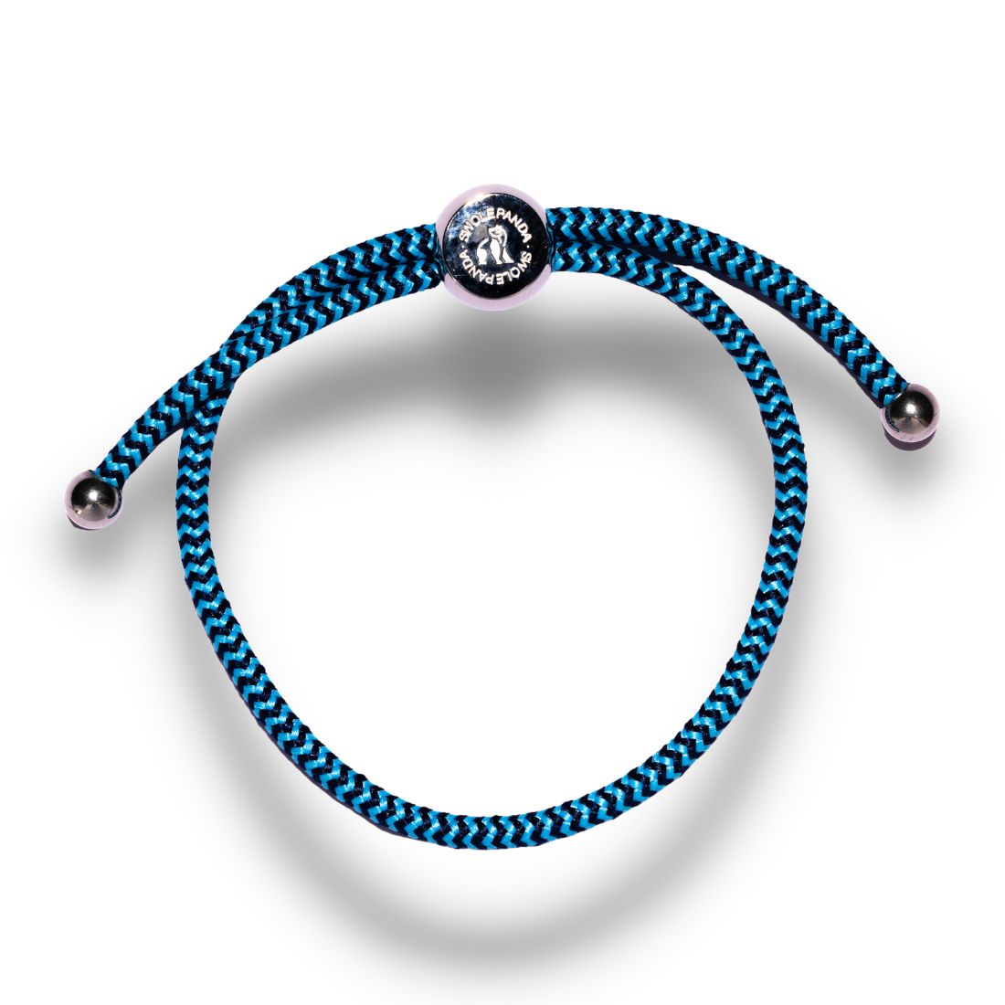 Rope Bracelet - Sky Blue Zigzag by Swole Panda