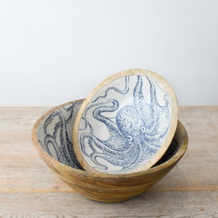 OCTOPUS ENAMEL BOWL