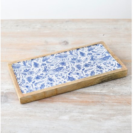 RABBIT DESIGN ENAMEL TRAY