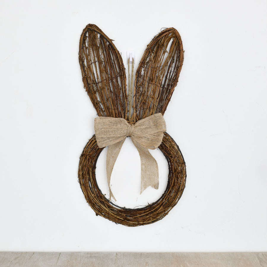 Rattan Hanging Rabbit Decoration, 44cm