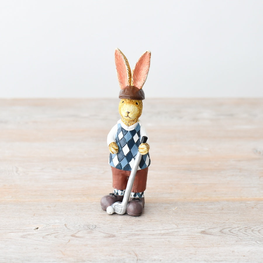 Jasper Rabbit Golf Ornament 14.5cm