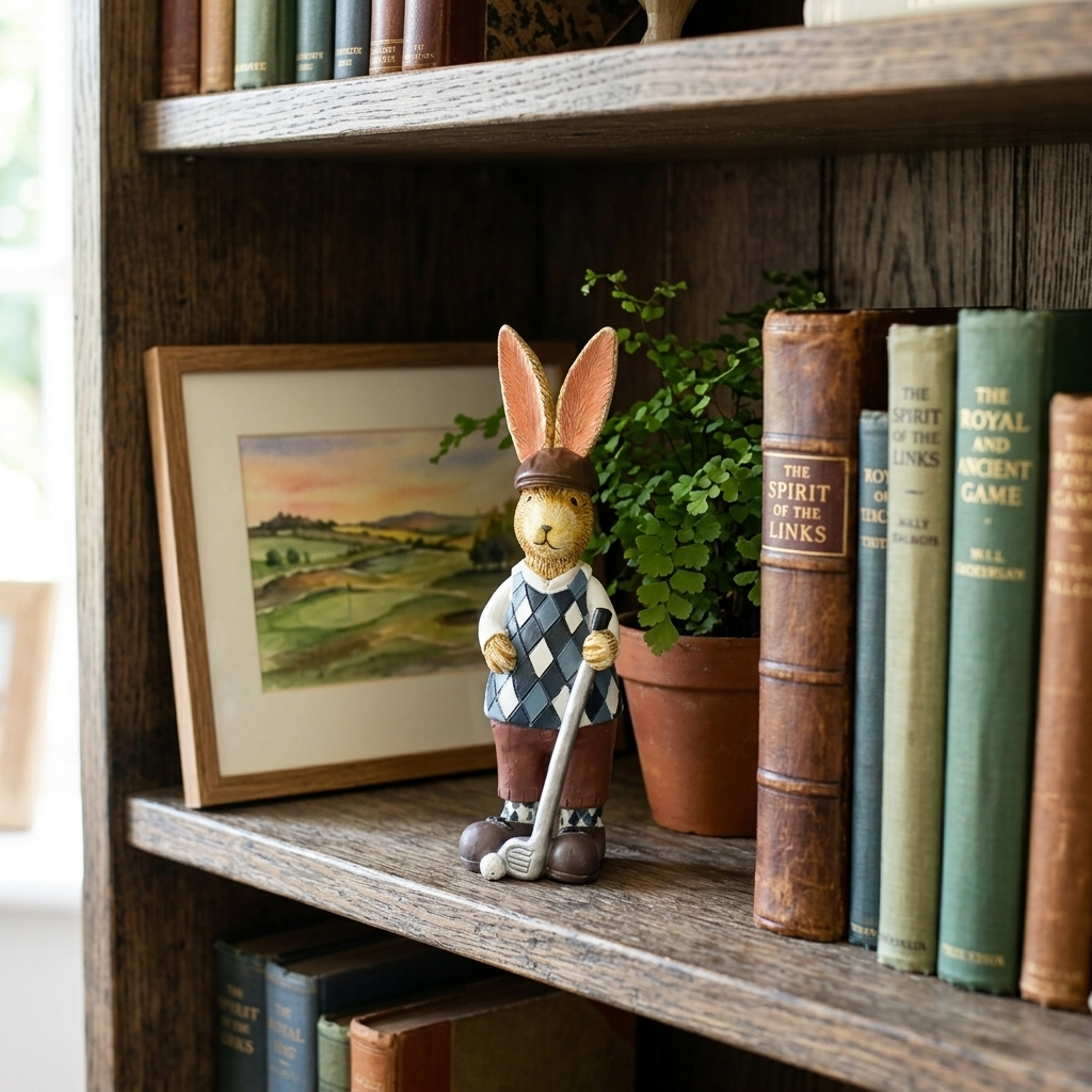 Jasper Rabbit Golf Ornament 14.5cm