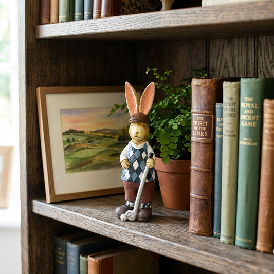 Jasper Rabbit Golf Ornament 14.5cm