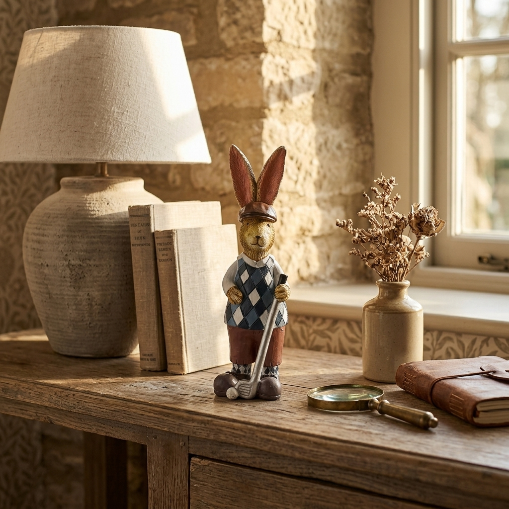 Jasper Rabbit Golf Ornament 14.5cm