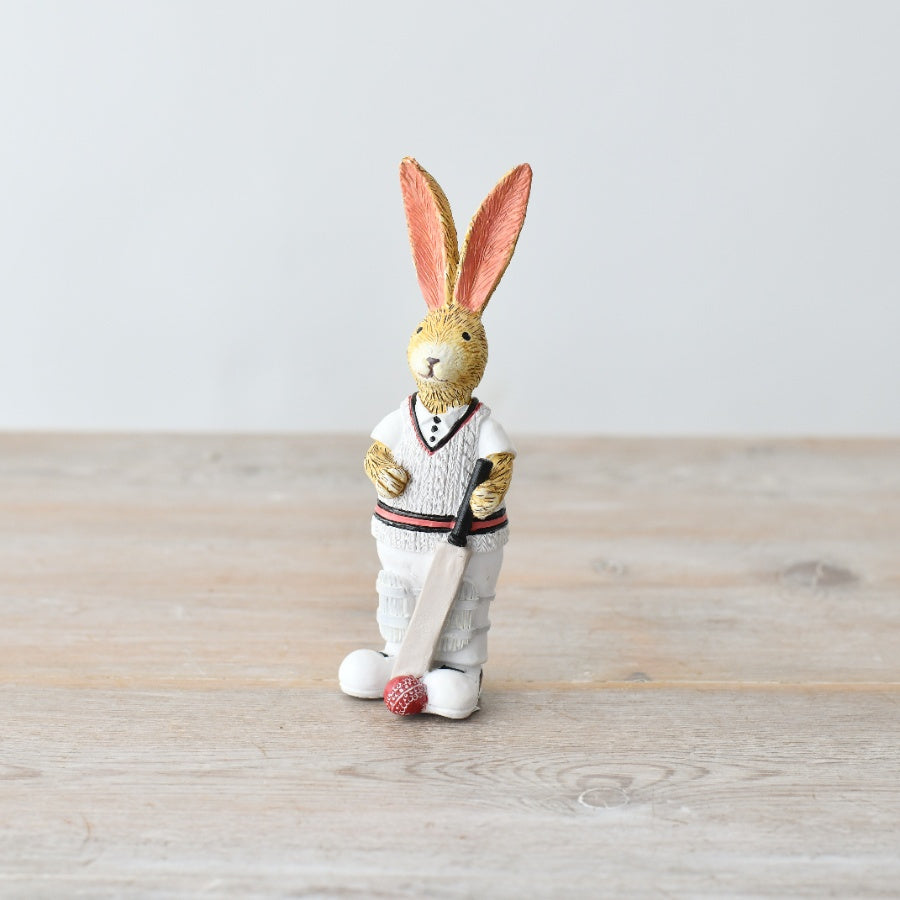 Jasper Rabbit Cricket Ornament 14cm