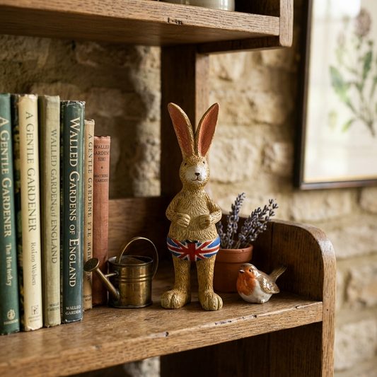 Jasper Rabbit Union Jack Trunks Ornament