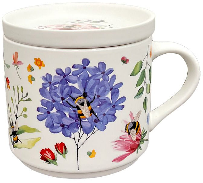 Nectar Meadows Porcelain Mug & Coaster Lid Set