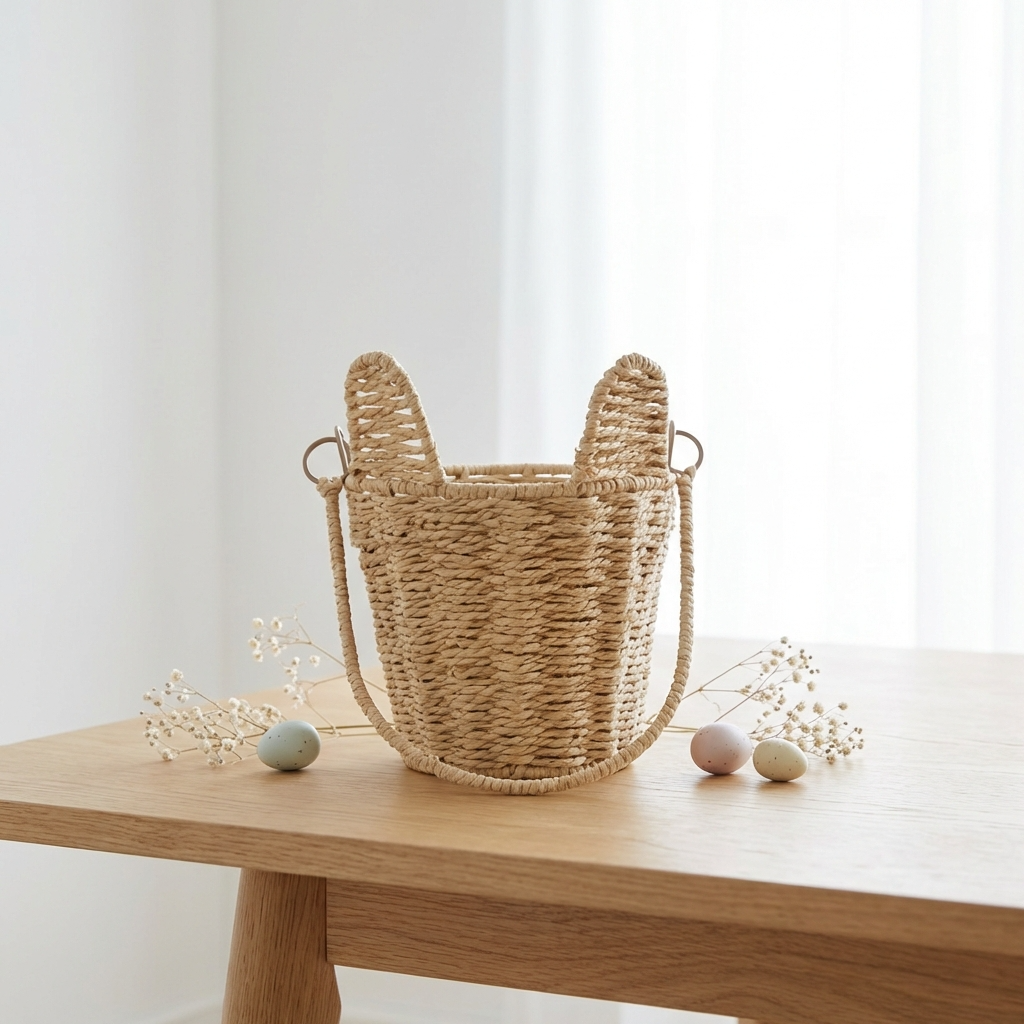 Paperrope Storage Basket Bunny Ears, 20cm