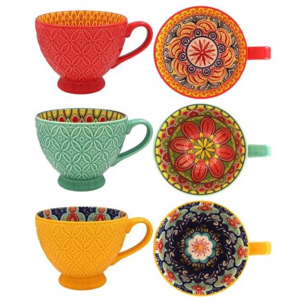 Tuscany Assorted Set of 3 Mugs 15cm