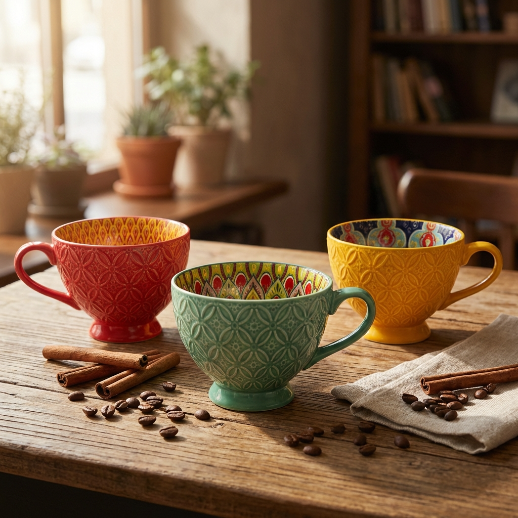 Tuscany Assorted Set of 3 Mugs 15cm