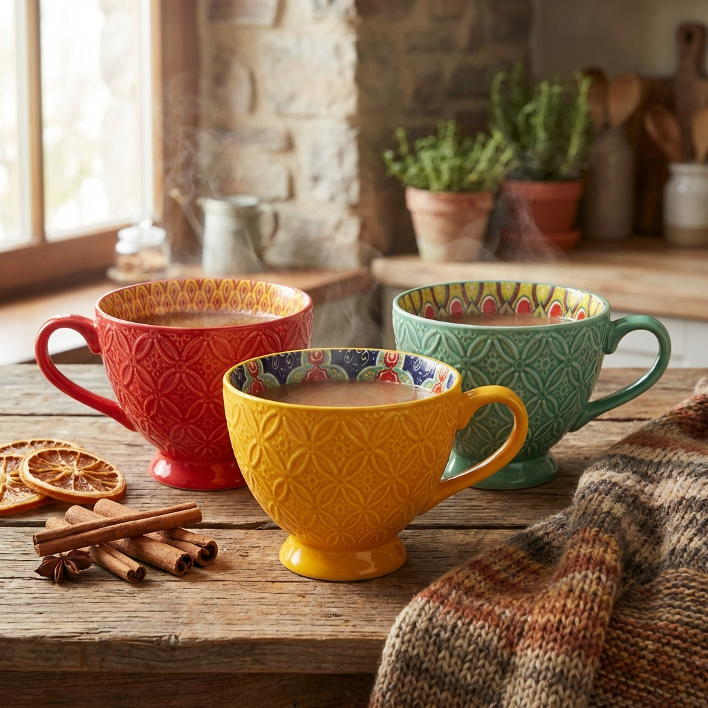 Tuscany Assorted Set of 3 Mugs 15cm
