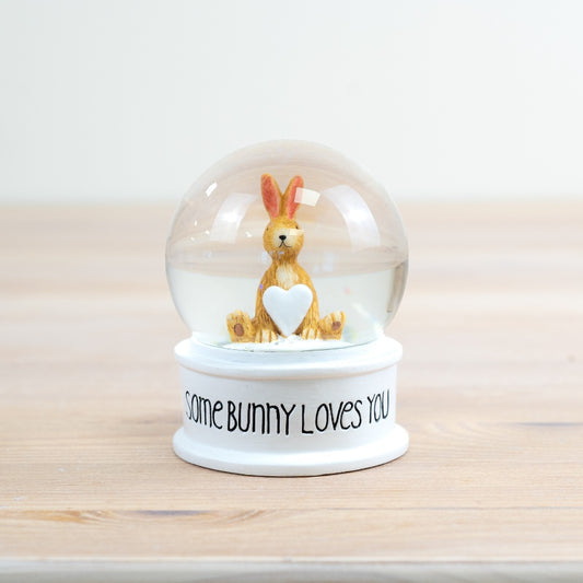 Some Bunny Loves You Snow Globe, 9cm