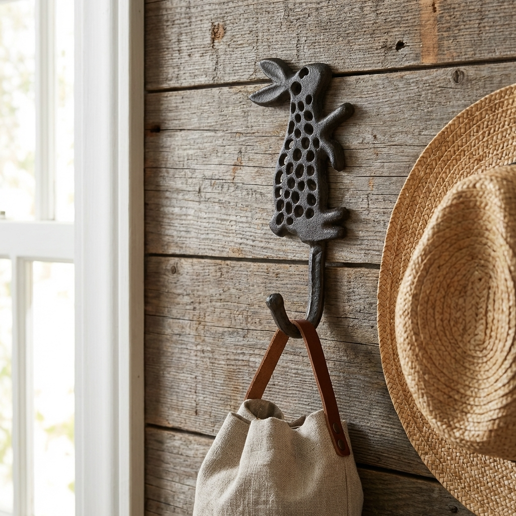 Rabbit Cast Iron Hook, 16.5CM