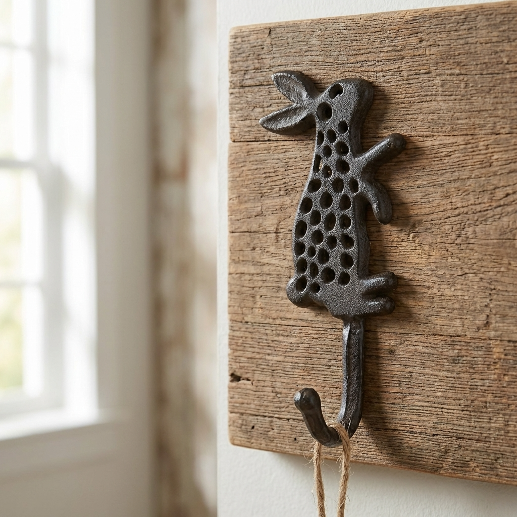 Rabbit Cast Iron Hook, 16.5CM