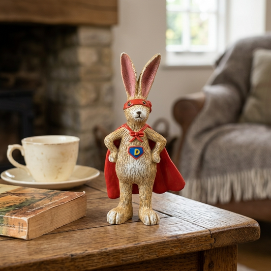 Jasper Rabbit Super Daddy Ornament 14cm