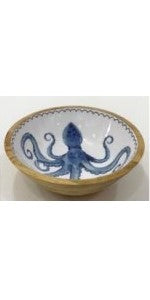 SEALIFE WOOD BOWL, 25CM