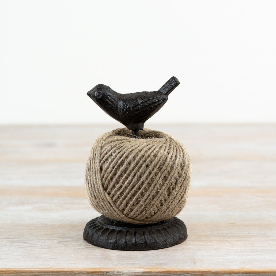 Cast Iron Bird Twine Holder with Twine – 12cm