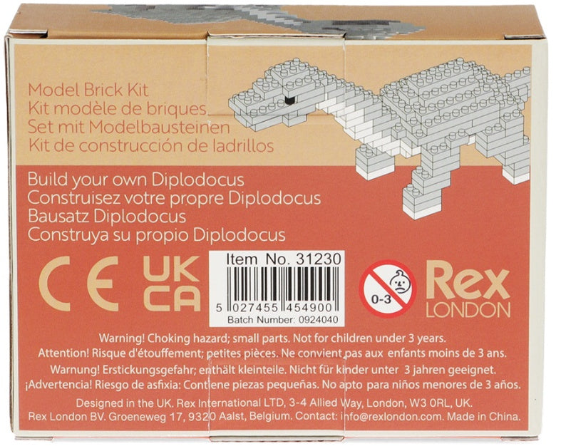 Model Brick Kit - Diplodocus, 11cm