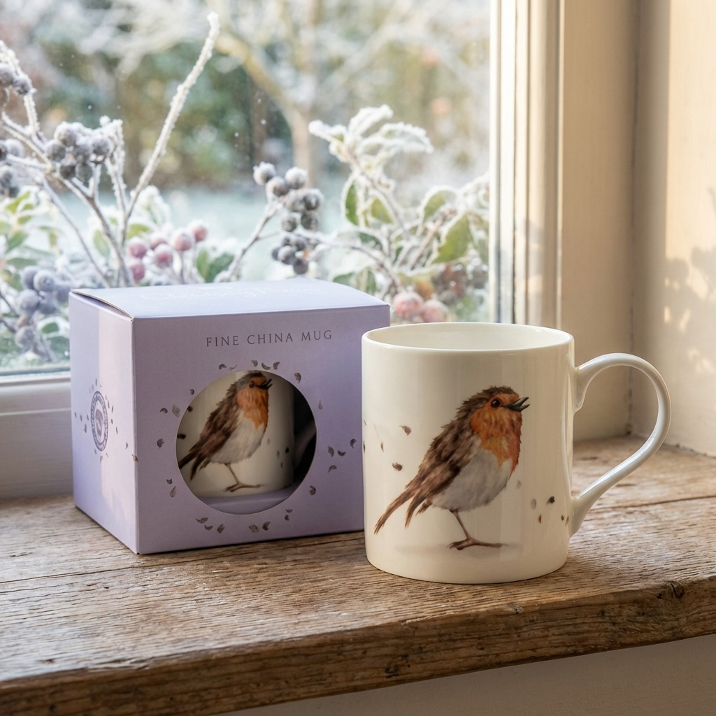 Robin Mug, 13cm
