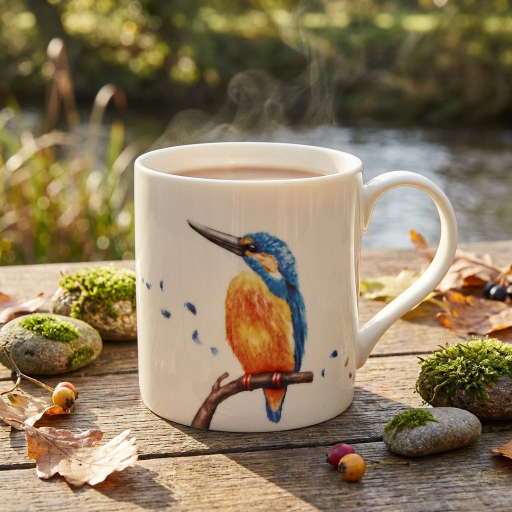 Kingfisher Mug, 13cm