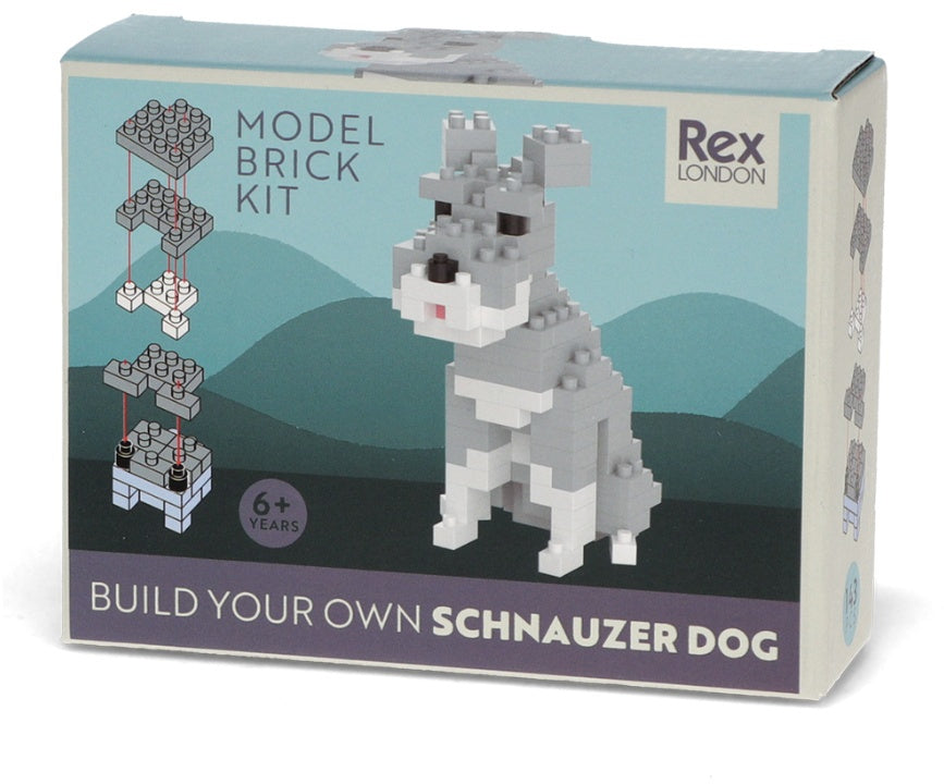 Model Brick Kit, Schnauzer, 11cm