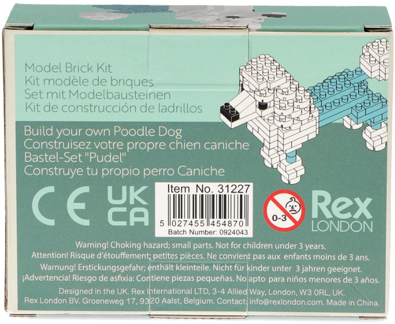 Model Brick Kit - Poodle, 8.4cm