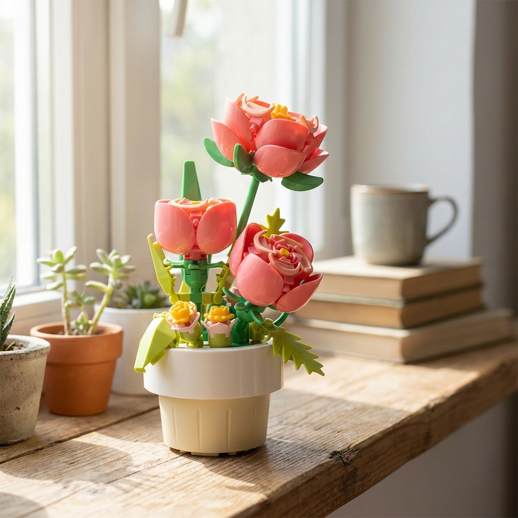 Roses Mini Bricks Build Set