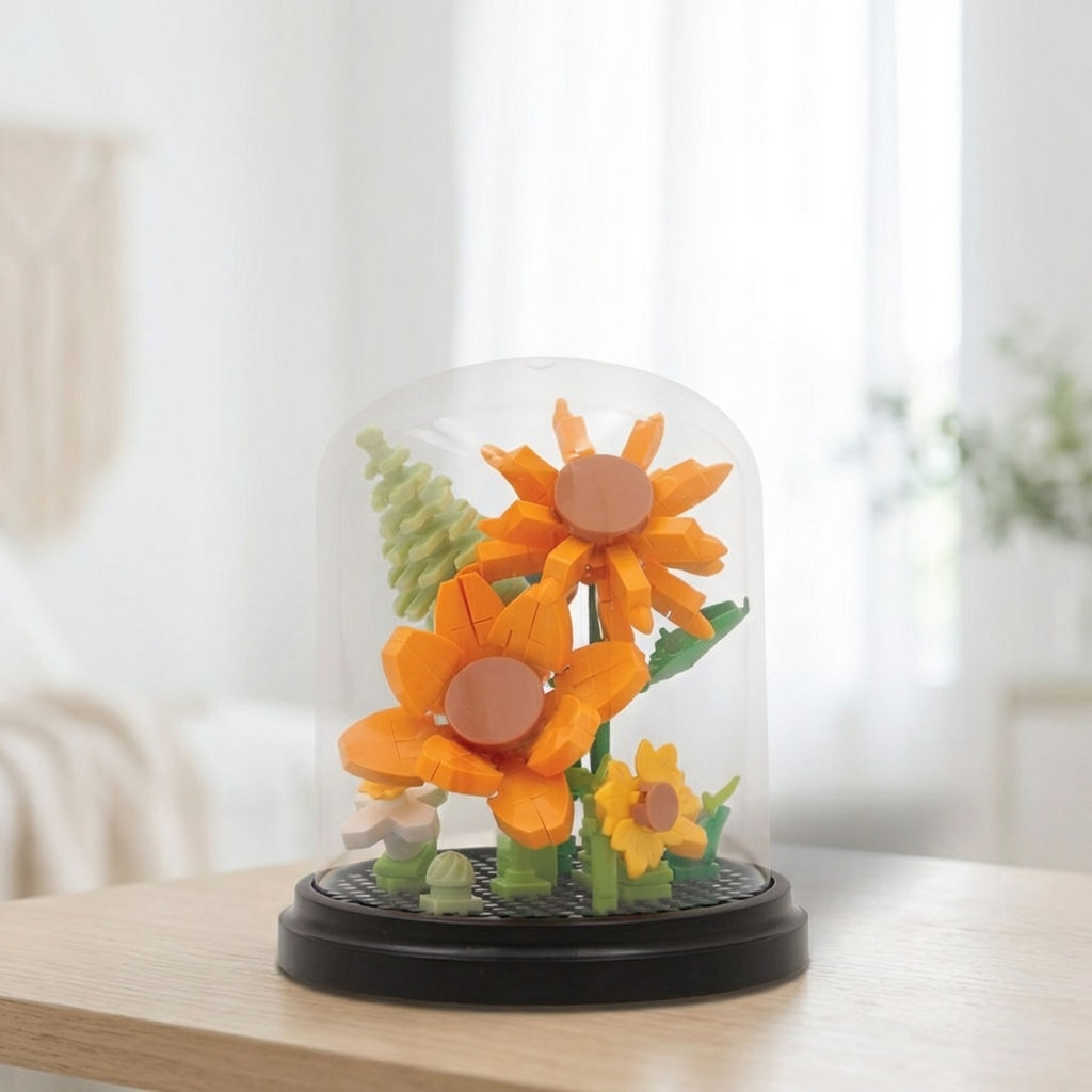 Sunflowers Mini Bricks Dome Build Set