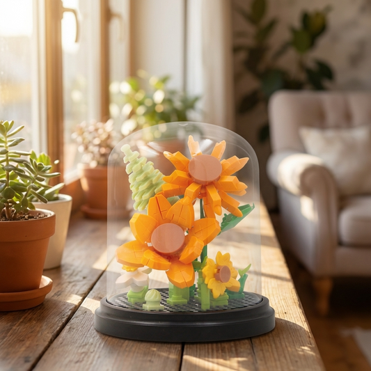 Sunflowers Mini Bricks Dome Build Set