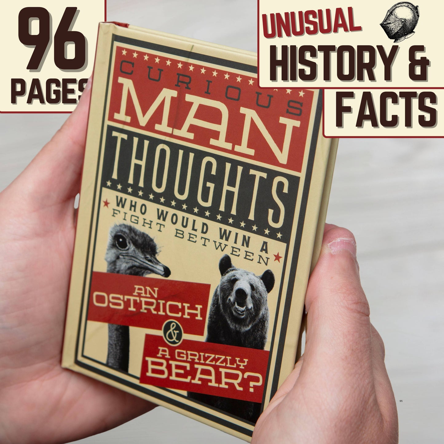 Curious Man Thoughts Funny Fact Book