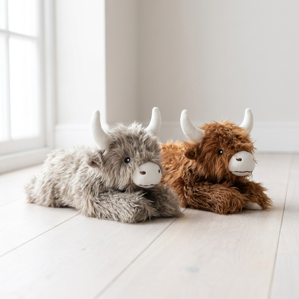 Highland Cow Door Stop 35cm Plush Weighted Doorstop