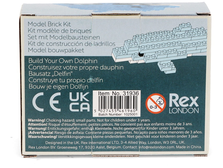 Build Your Own Dolphin Animal Model Brick Kit