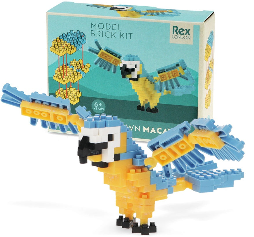 Build Your Own Macaw Animal Model Brick Kit