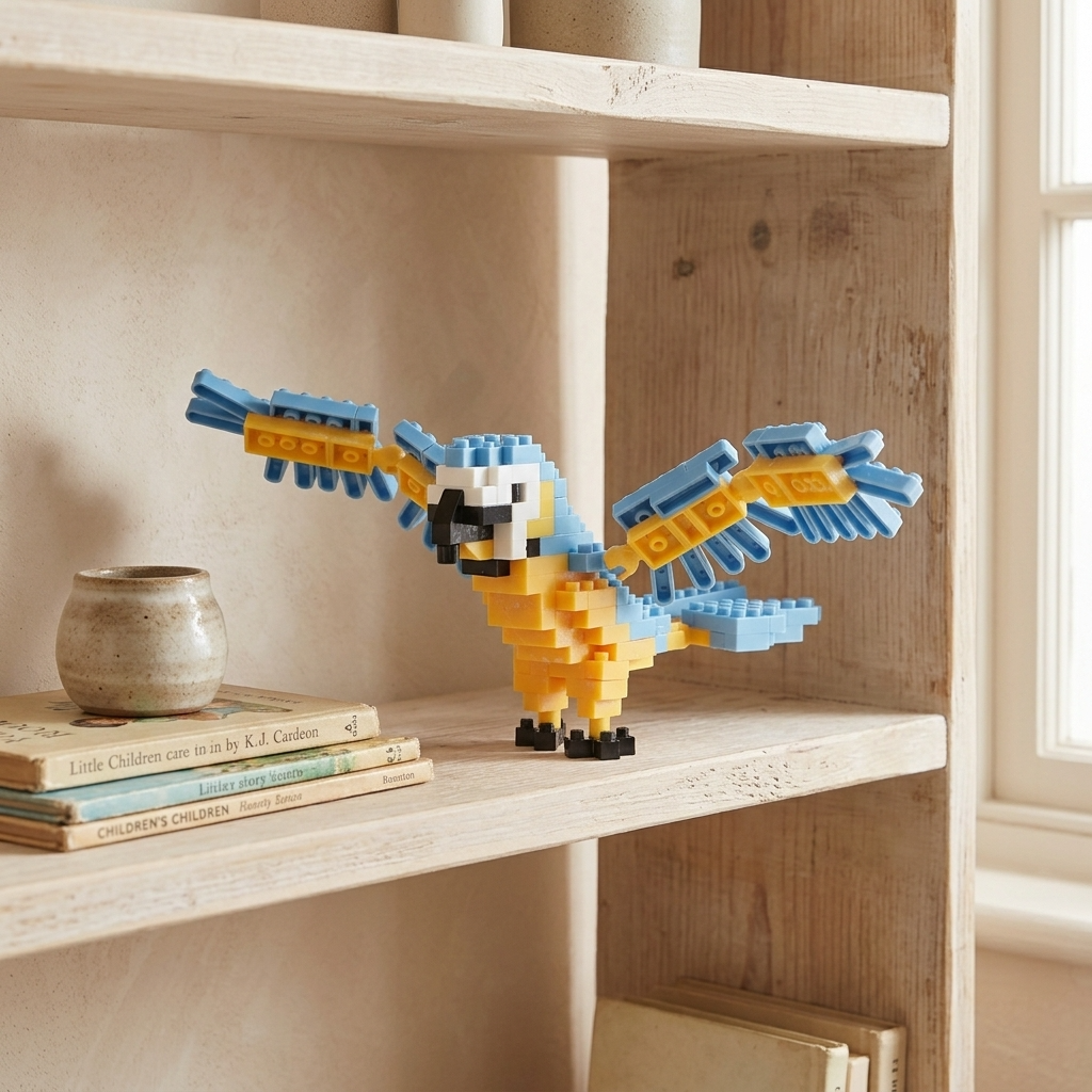 Build Your Own Macaw Animal Model Brick Kit