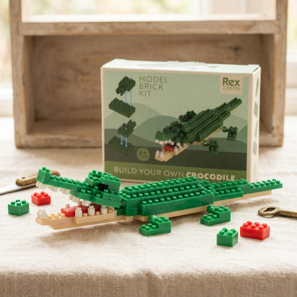 Build Your Own Crocodile Model Brick Kit