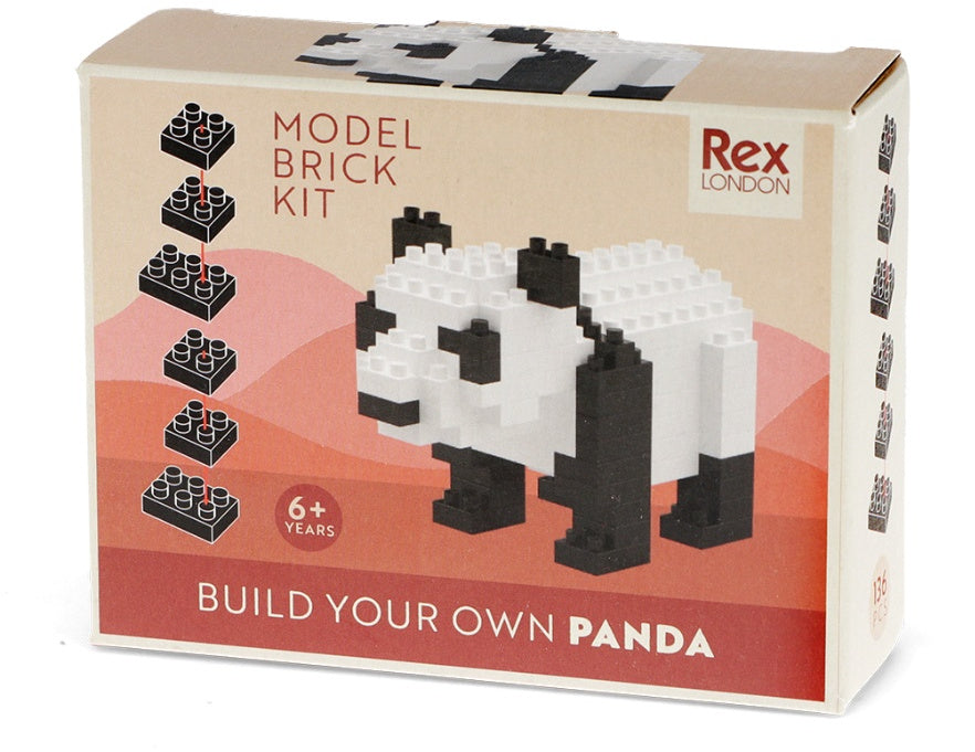 Build Your Own Panda Model Brick Kit