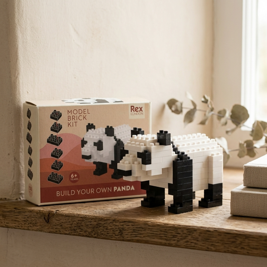 Build Your Own Panda Model Brick Kit