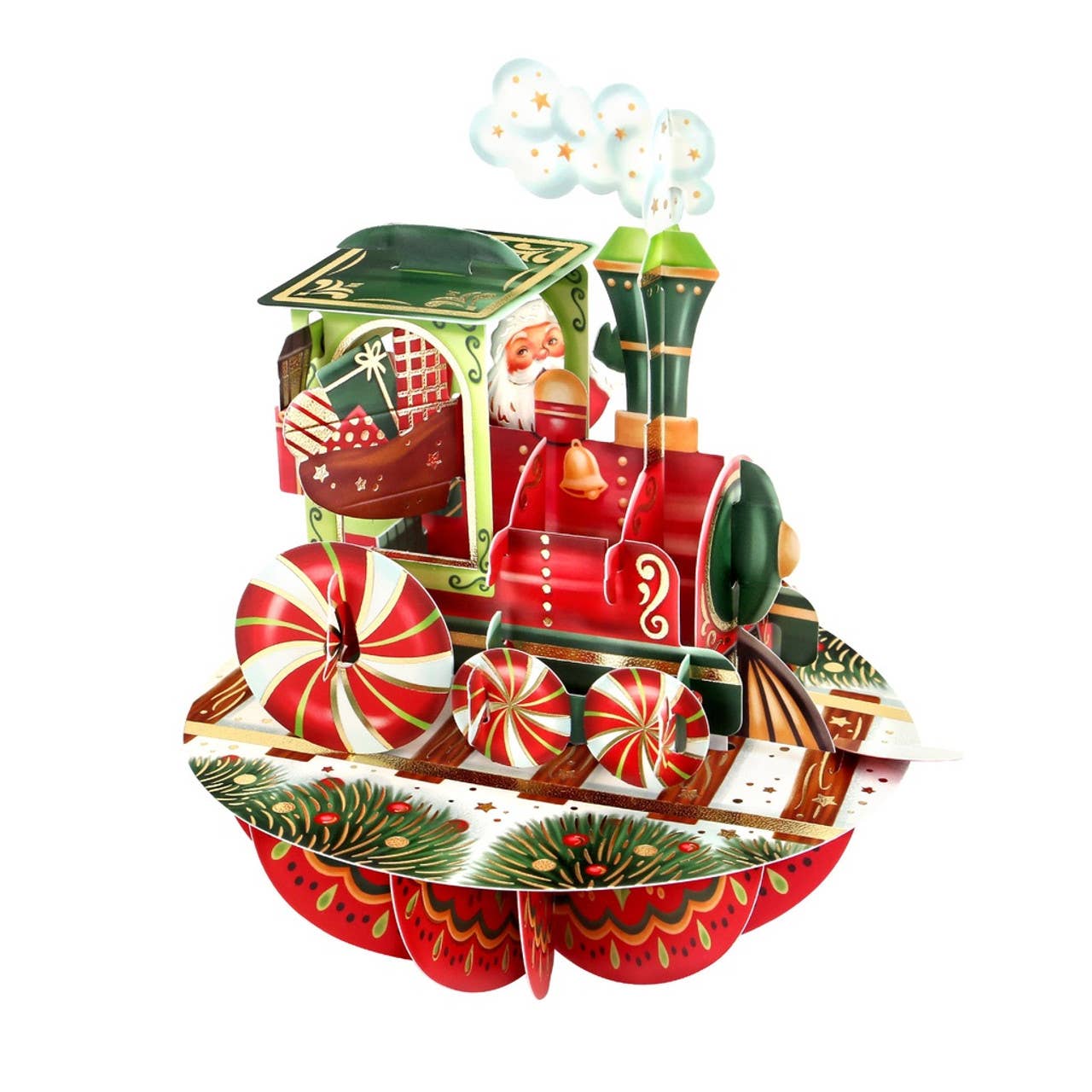 Pirouettes Card - Christmas Train