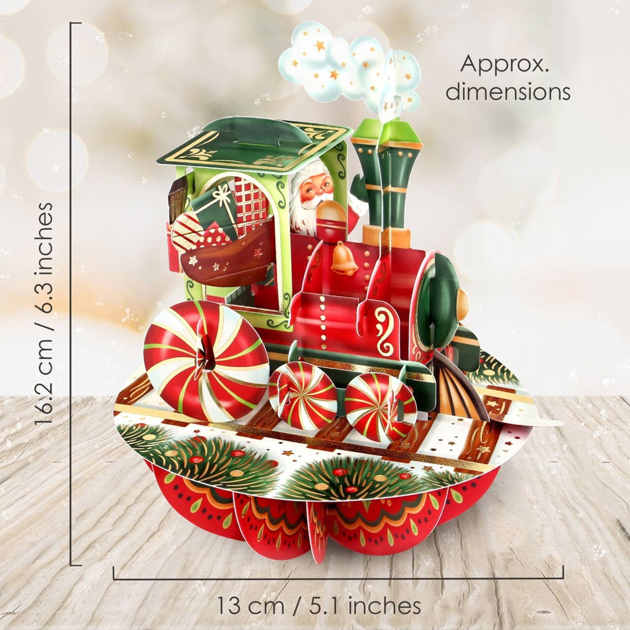 Pirouettes Card - Christmas Train