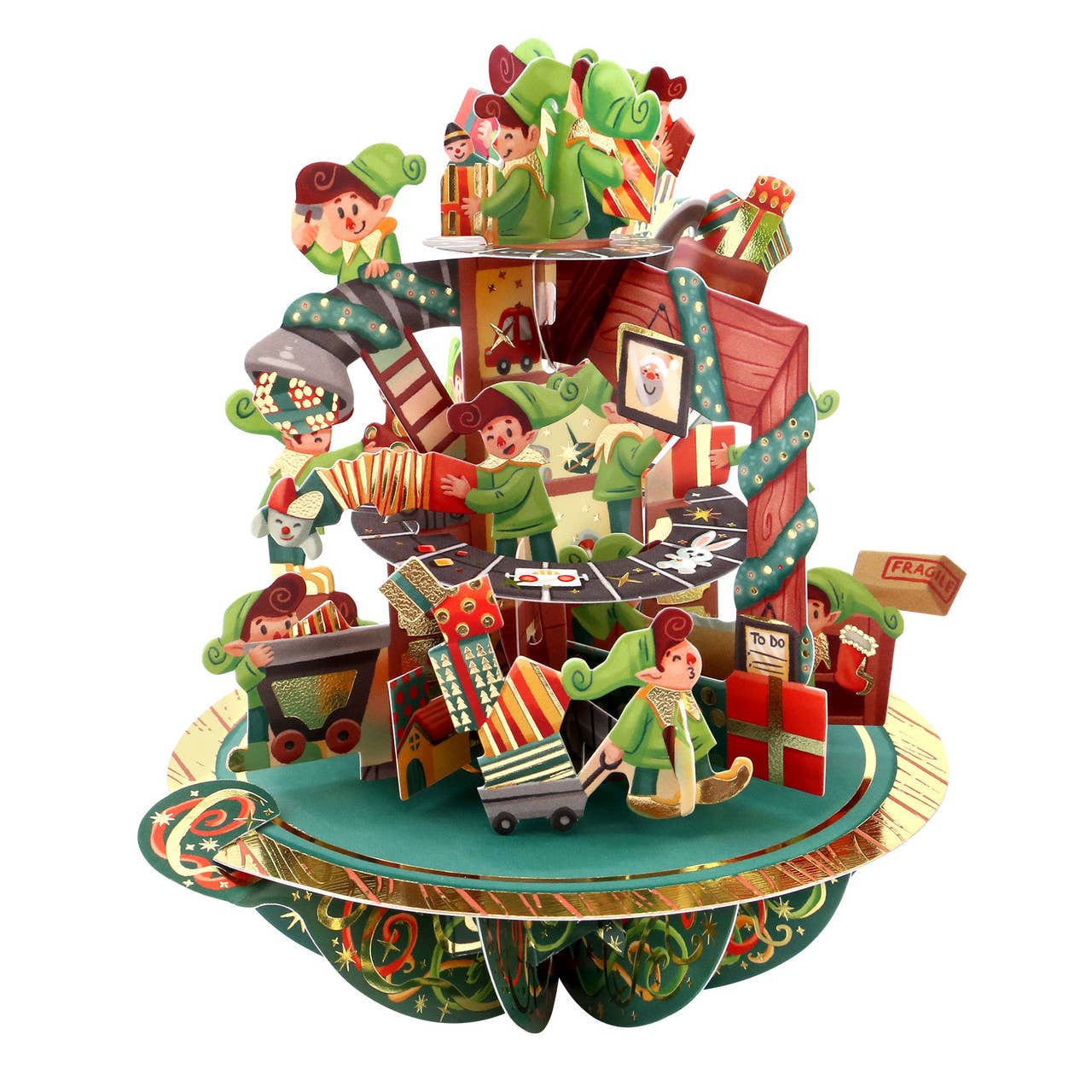 Pirouettes Card - Santa's Workshop