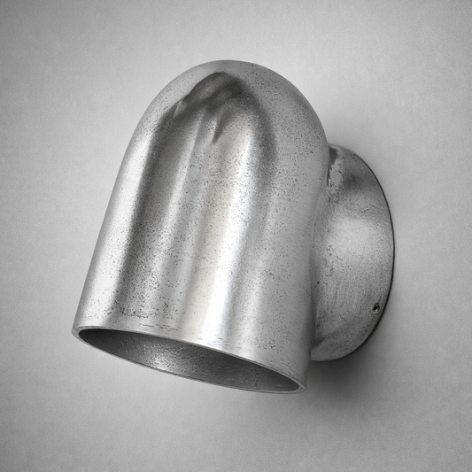Hopton ~ Pewter Mast Down Light Solid Cast Wall Sconce by Vintage-Electrical