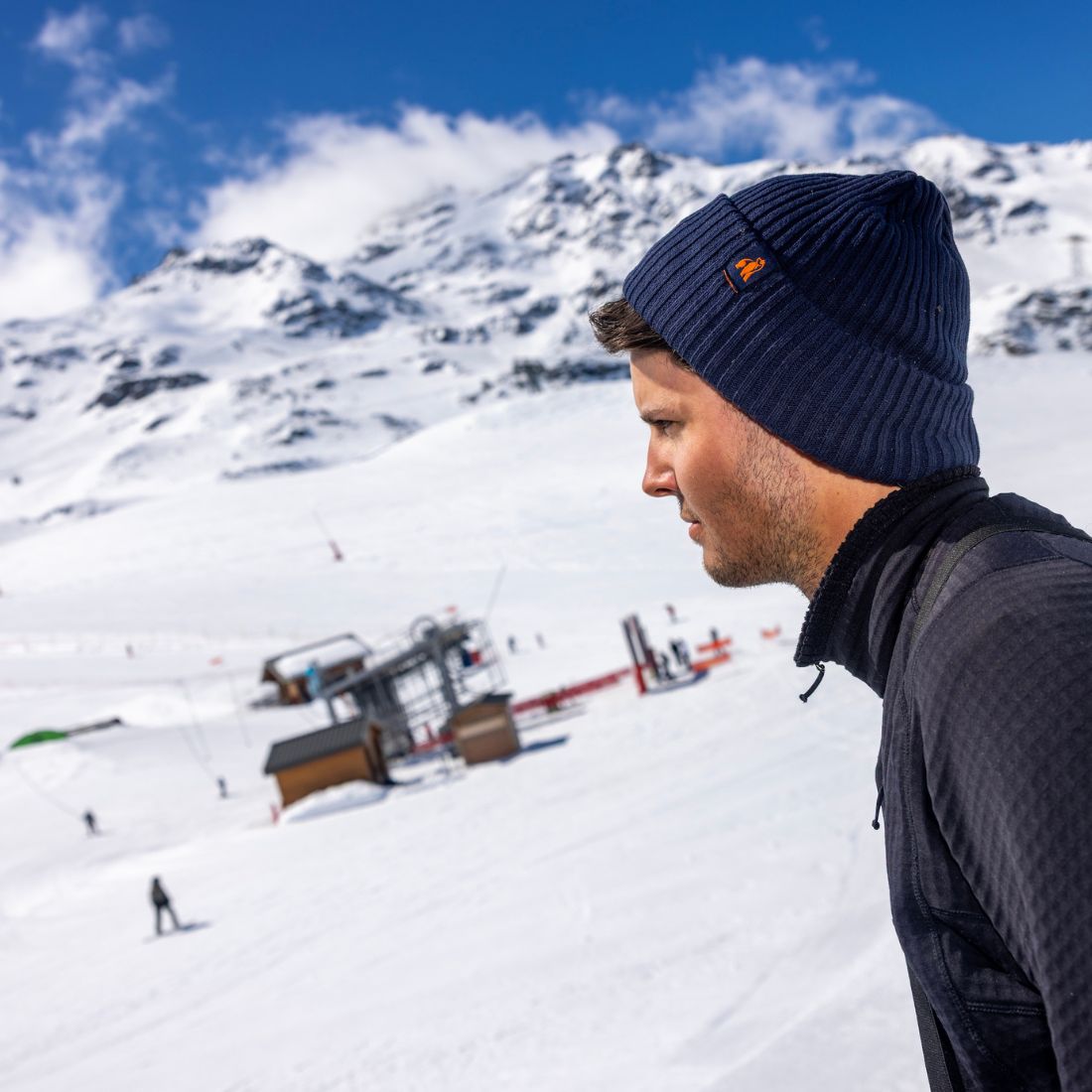 Organic Cotton Beanie - Navy by Swole Panda