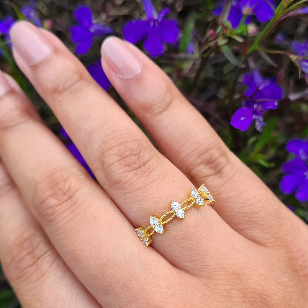 Alana Ring in Gold by Vianne Jewellery