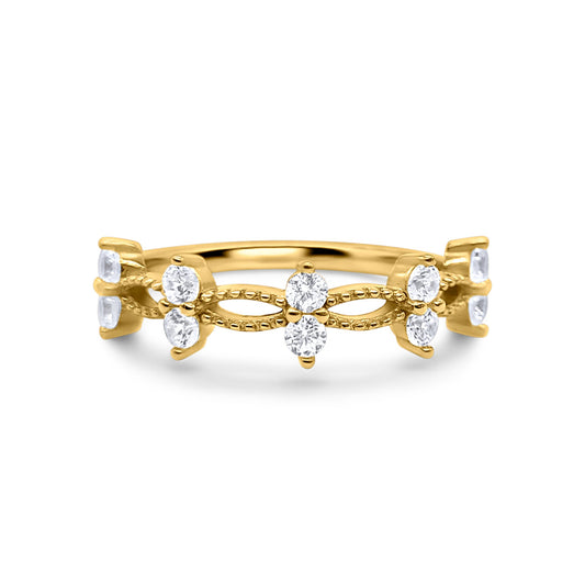 Alana Ring in Gold by Vianne Jewellery