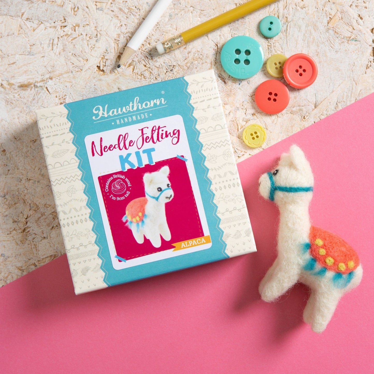 Alpaca Needle Felting Kit for Beginners