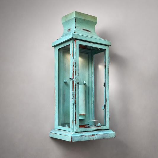 Reedham - Verdigris Wall Lantern Sconce Light by Vintage-Electrical