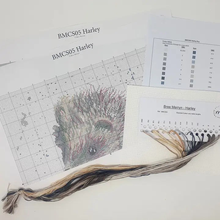 Bree Merryn - Harley the Hedgehog Cross Stitch Kit