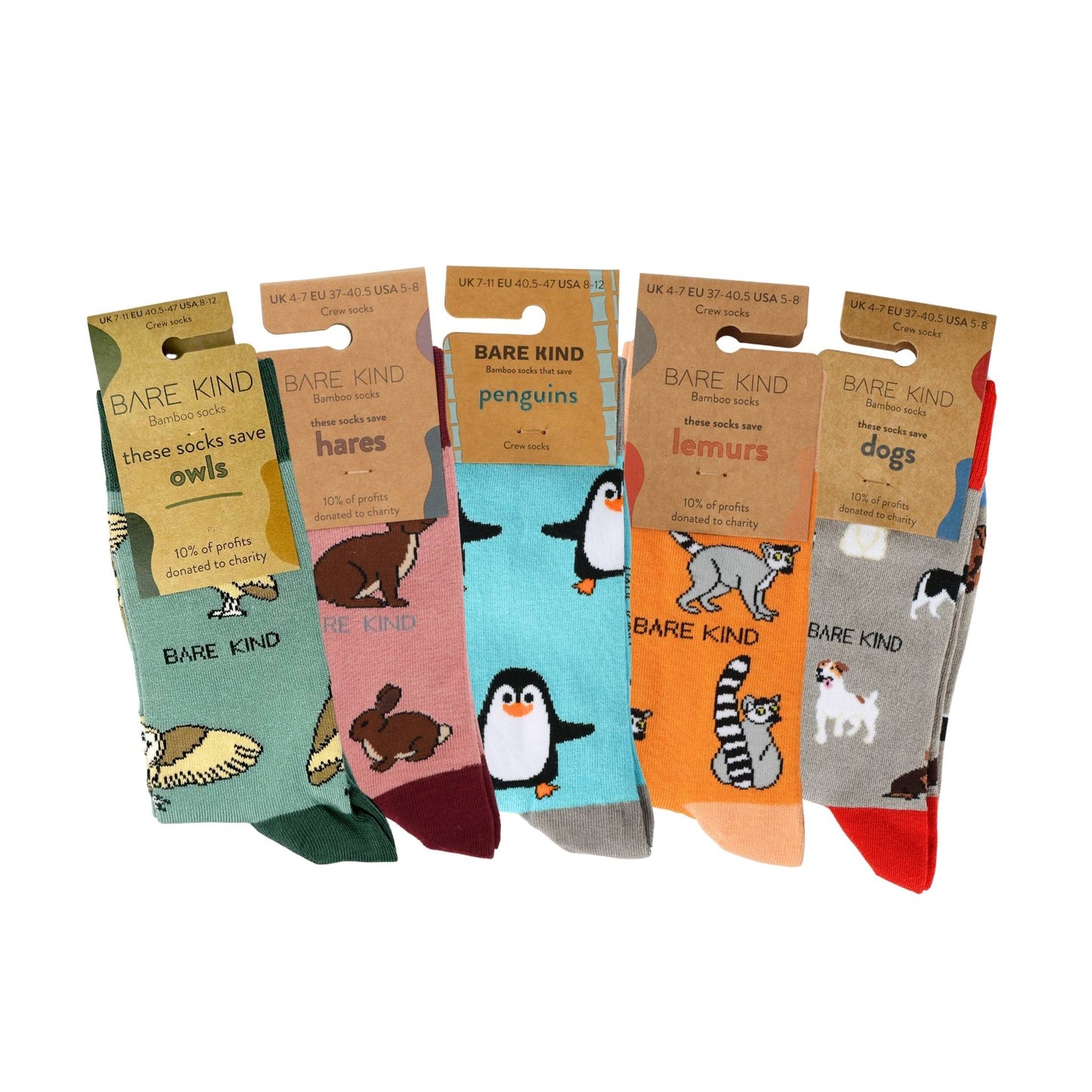 Bare Kind Bestsellers 5 Pack Bamboo Sock Set