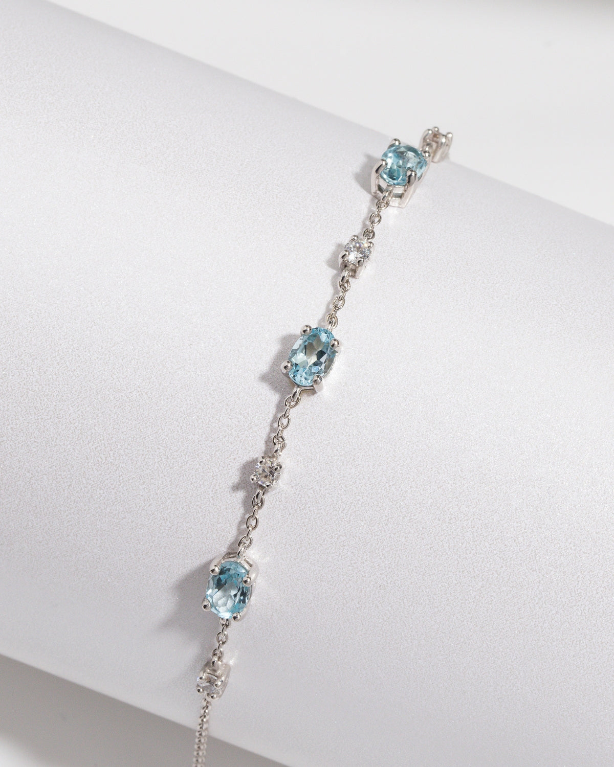 Mini Set 2 - Blue Topaz Jewellery Set in Sterling Silver by Vianne Jewellery